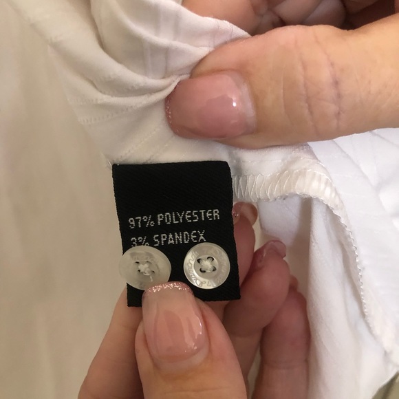 7 of Diamonds White Button Down Shirt - Picture 6 of 7